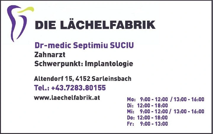 Galerie-Bild 2: Suciu Septimiu e.U. Dr.medic aus Sarleinsbach von Suciu, Septimiu, Dr., Zahnarzt