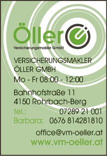 Print-Anzeige von: Öller Versicherungsmakler GmbH, Versicherungen