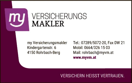 Print-Anzeige von: my Versicherungsmakler, Versicherungsmakler