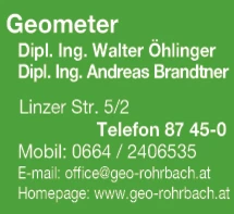 Print-Anzeige von: Öhlinger, Walter, Dipl.-Ing., Ing-Kons f Vermessungswesen Print-Anzeige von: Öhlinger, Walter, Dipl.-Ing., Ing-Kons f Vermessungswesen
