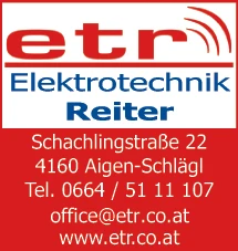 Print-Anzeige von: etr Elektrotechnik, Elektrotechnik