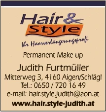 Print-Anzeige von: Hair & Style, Friseur