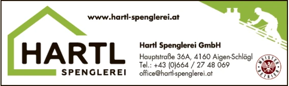 Print-Anzeige von: Hartl Spenglerei e.U.