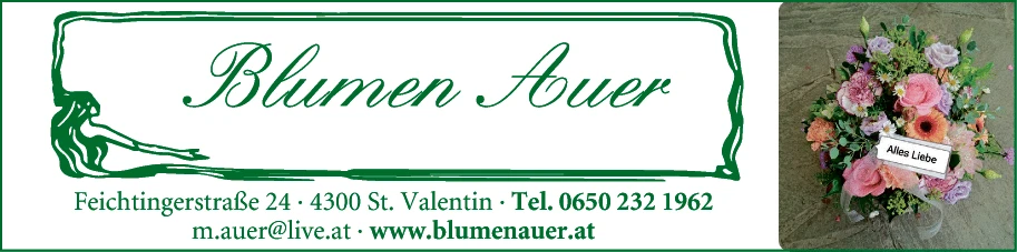 Print-Anzeige von: Auer, Margit, Blumen