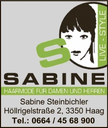 Print-Anzeige von: Steinbichler, Sabine, Friseur