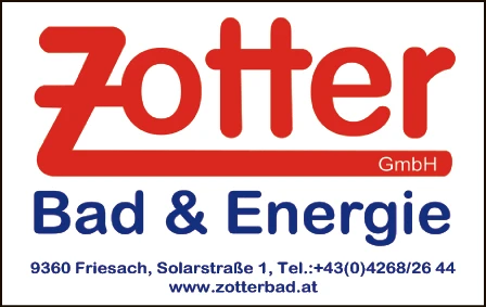 Print-Anzeige von: Bad & Energie ZOTTER GmbH, Installationsunternehmen Print-Anzeige von: Bad & Energie ZOTTER GmbH, Installationsunternehmen