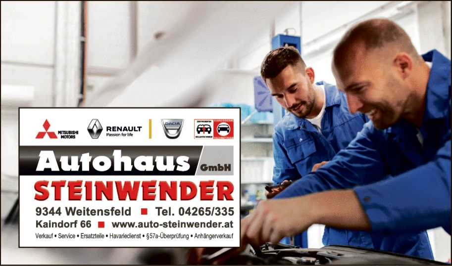 Print-Anzeige von: Autohaus Steinwender GmbH