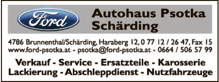Print-Anzeige von: Psotka Franz GmbH & Co KG, Autohandel
