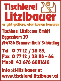 Print-Anzeige von: Tischlerei Litzlbauer e.U.