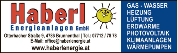 Print-Anzeige von: Haberl, Energieanlagen