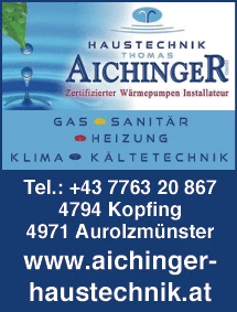 Print-Anzeige von: Haustechnik Aichinger