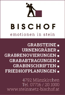 Print-Anzeige von: Bischof, Fritz, Steinmetzmeister