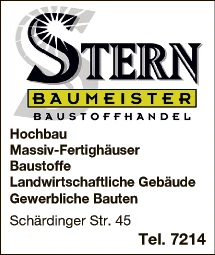Print-Anzeige von: Stern Bau GmbH & Co KG