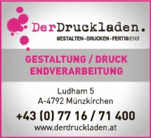 Print-Anzeige von: Der Druckladen e.U., Druckerei