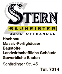 Print-Anzeige von: Stern Bau GmbH