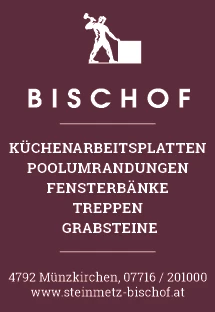 Print-Anzeige von: Bischof, Fritz, Steinmetzmeister