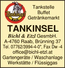 Print-Anzeige von: BICHL & ETZL GesmbH, Tankstelle