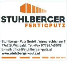Print-Anzeige von: Stuhlberger Putz GmbH, Fertigputz
