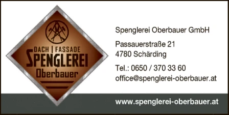 Print-Anzeige von: Spenglerei Oberbauer GmbH