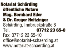 Print-Anzeige von: NOTARIAT SCHÄRDING