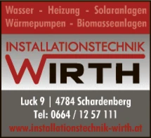 Print-Anzeige von: Installationstechnik Wirth