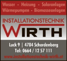 Print-Anzeige von: Installationstechnik Wirth Print-Anzeige von: Installationstechnik Wirth