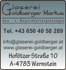 Print-Anzeige von: Goldberger, Markus, Glaserei