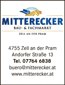 Print-Anzeige von: Mitterecker Bau- und Fachmarkt GmbH