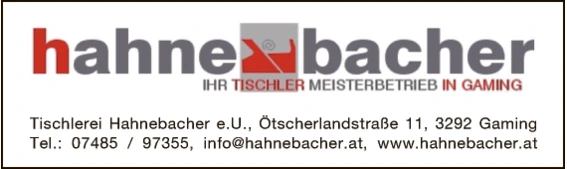 Print-Anzeige von: Hahnebacher Tischlerei