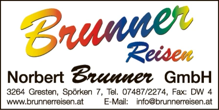 Print-Anzeige von: Norbert Brunner GmbH, Brunner Reisen
