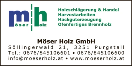 Print-Anzeige von: Möser Manfred e.U., Holzschlägerung