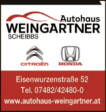 Print-Anzeige von: Weingartner & Sturmlehner GmbH, Autohaus Print-Anzeige von: Weingartner & Sturmlehner GmbH, Autohaus