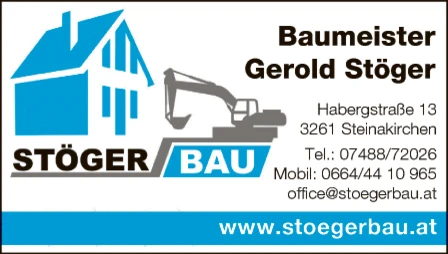 Print-Anzeige von: Stöger Bau, Baumeister