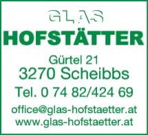 Print-Anzeige von: Hofstätter, Thomas, Glasermeister