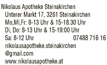 Print-Anzeige von: Nikolaus Apotheke Steinerkirchen