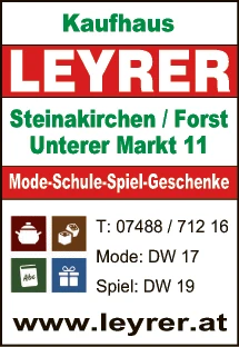 Print-Anzeige von: Kaufhaus Leyrer GmbH, Kaufhaus