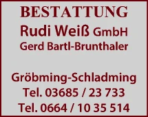 Print-Anzeige von: Bestattung Rudi Weiß GmbH, Bestattung Print-Anzeige von: Bestattung Rudi Weiß GmbH, Bestattung
