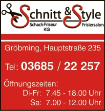 Print-Anzeige von: Friseur Schach KG, Friseur