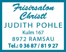 Print-Anzeige von: Christine Pohle, Judith, Friseure
