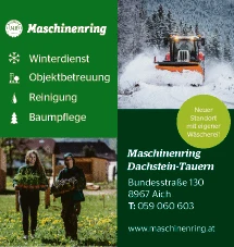 Print-Anzeige von: Maschinenring Dachstein Tauern Maschinenvermietung