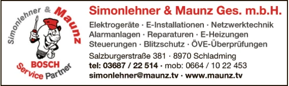 Print-Anzeige von: Simonlehner & Maunz GmbH 