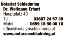 Print-Anzeige von: Erhart, Wolfgang, Dr., Notar