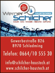 Print-Anzeige von: Schilcher, Werner, Haustechnik