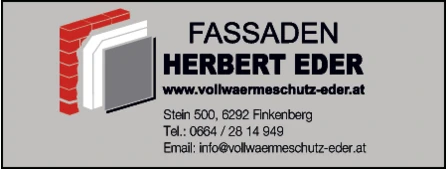 Print-Anzeige von: Eder, Herbert, Vollwärmeschutz