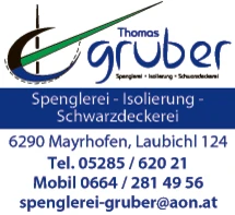 Print-Anzeige von: Gruber, Thomas, Spenglerei