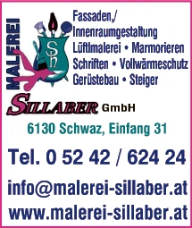 Print-Anzeige von: Malerei Sillaber GmbH, Malerei