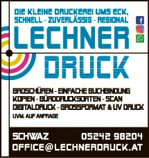 Print-Anzeige von: Gebr. Lechner, Druckerei Print-Anzeige von: Gebr. Lechner, Druckerei