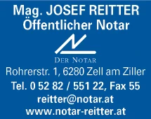 Print-Anzeige von: Reitter, Josef, Mag., öffentl Notar