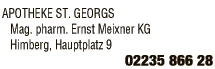 Print-Anzeige von: Apotheke St. Georgs Magpharm Ernst Meixner KG