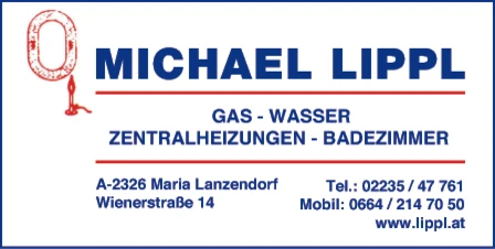 Print-Anzeige von: Lippl, Michael, Sanitäranlagen u -einrichtungen